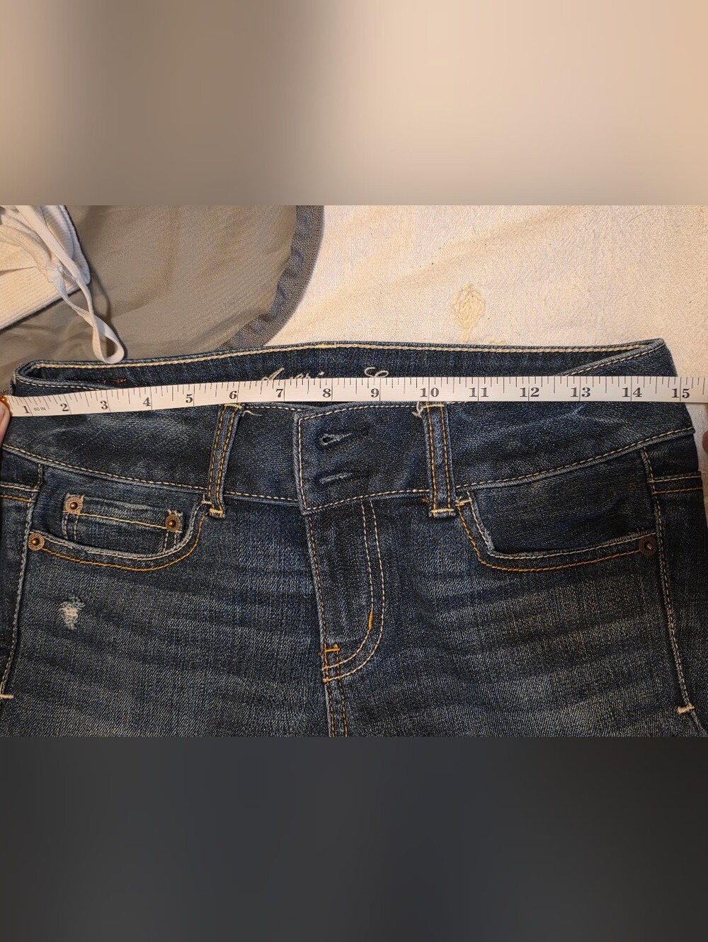 American Eagle Outfitters Women's Indigo Skinny Jeans - Picture 5 of 9